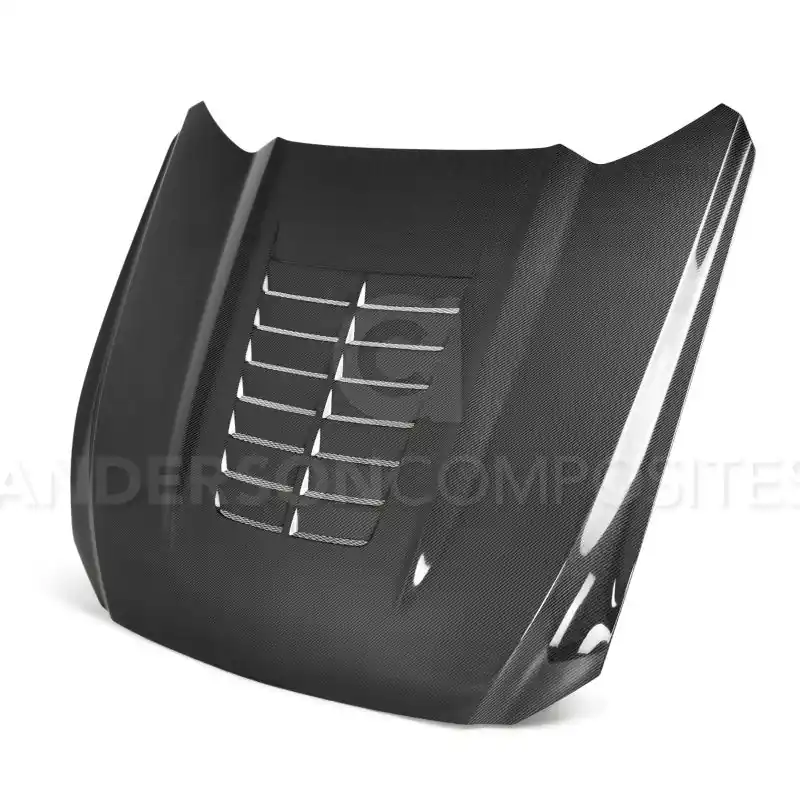 Anderson Composites 15-17 Ford Mustang (Excl. GT350/GT350R) Double Sided Type-GT5 Carbon Fiber Hood (ANDAC-HD15FDMU-GT5-DS)