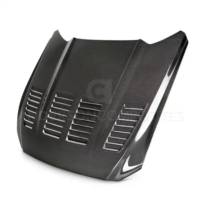 Anderson Composites 15-17 Ford Mustang (Excl. GT350/GT350R) Type-TW Double Sided Hood (ANDAC-HD15FDMU-TW-DS)