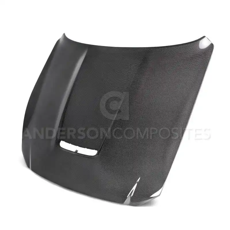 Anderson Composites 2015-2017 Ford Mustang Shelby GT350 Double Sided Carbon Fiber Hood (ANDAC-HD15FDMU350-OE-DS)
