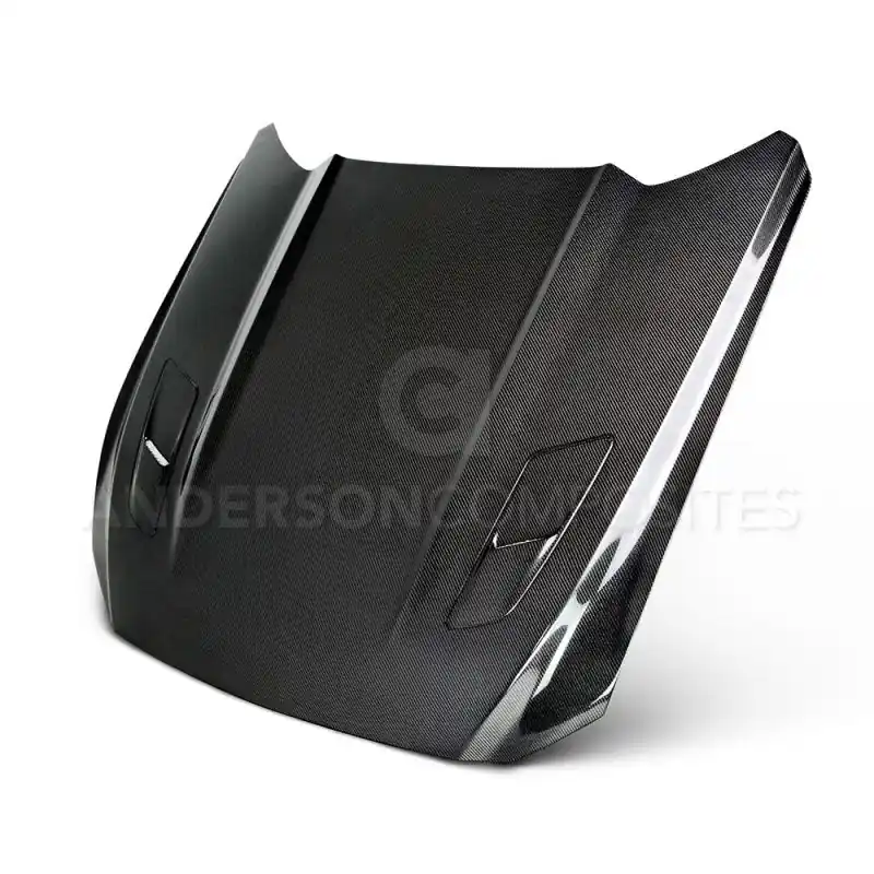 Anderson Composites 2015-2017 Ford Mustang Double Sided Carbon Fiber Type-OE Style Hood (ANDAC-HD15FDMUGT-OE-DS)
