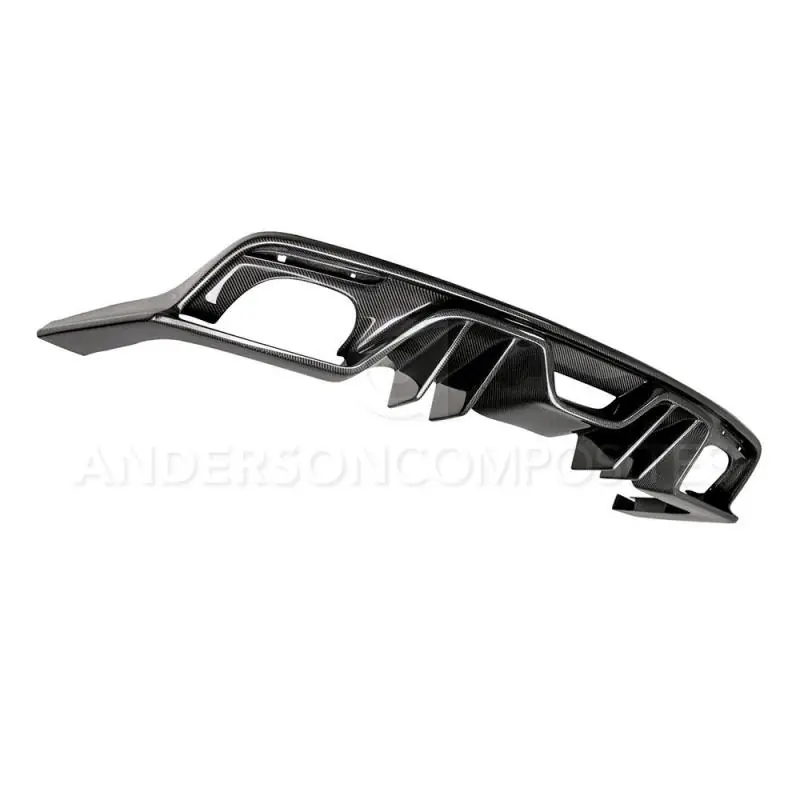 Anderson Composites 15-17 Ford Mustang Type-AR Rear Diffuser Quad Tip (ANDAC-RL15FDMU-ARQ)
