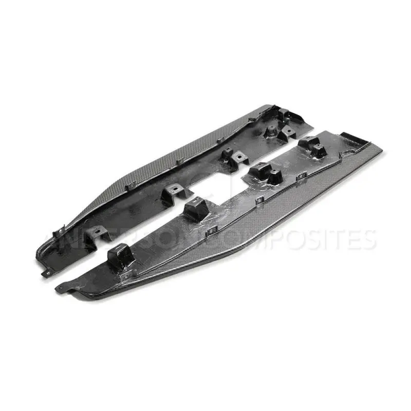 Anderson Composites 2020 Ford Mustang/Shelby GT500 Carbon Fiber Side Splitters (ANDAC-SX20FDMU500)