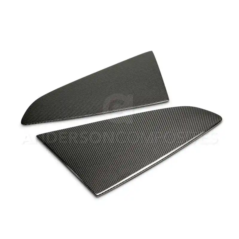 Anderson Composites 2015-2017 Ford Mustang Type -F Style Window Louvers - Flat (ANDAC-WL15FDMU-F)