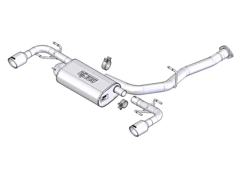 Borla Cat-Back Exhaust System - EC-Type (04-09 Mazda RX-8) (BOR1014015)