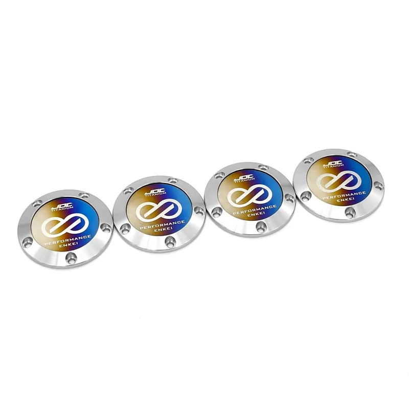 JDC Titanium Enkei NT03 Wheel Center Cap Plaques