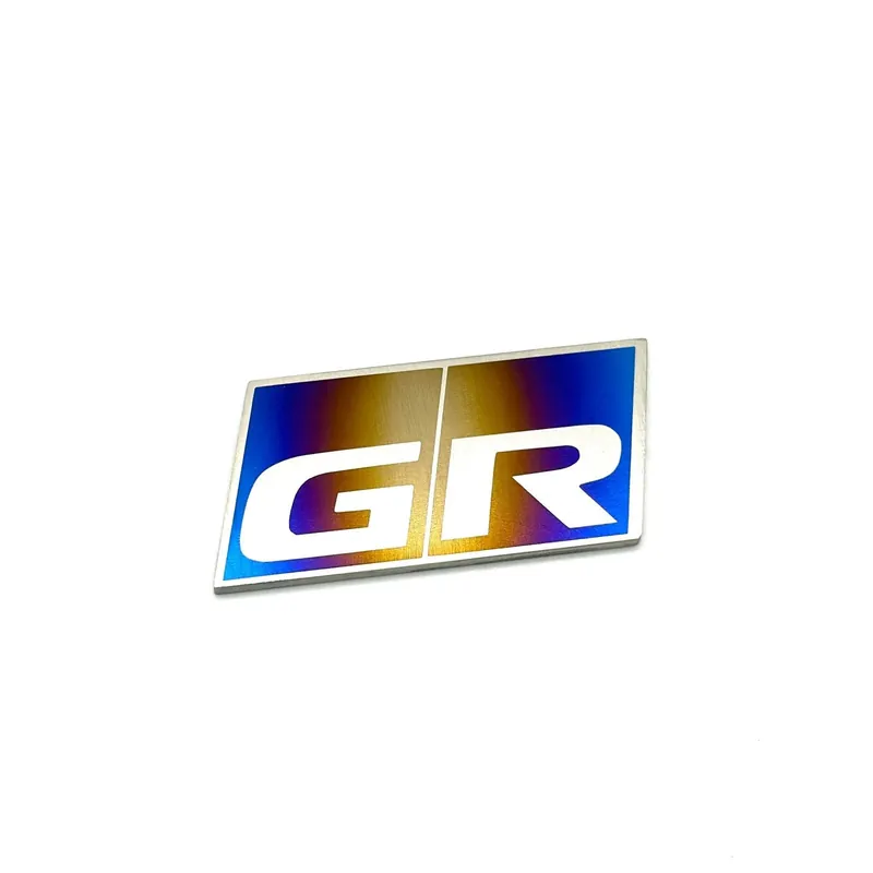 JDC Titanium "GR" Badge | A90 Toyota Supra/GR86/GR Corolla