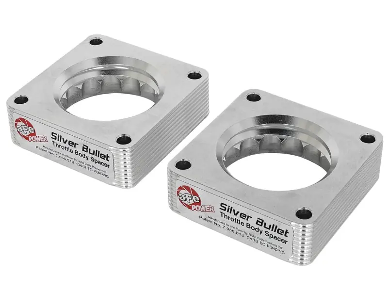 aFe Silver Bullet Throttle Body Spacers (Multiple Nissan/Infiniti Fitments) (AFE46-36007)
