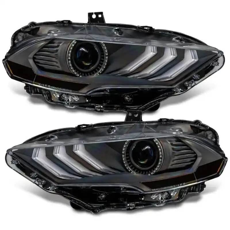 Oracle Lighting Dynamic ColorSHIFT LED Headlights - Black Series (18-23 Ford Mustang) (ORL8204-332)
