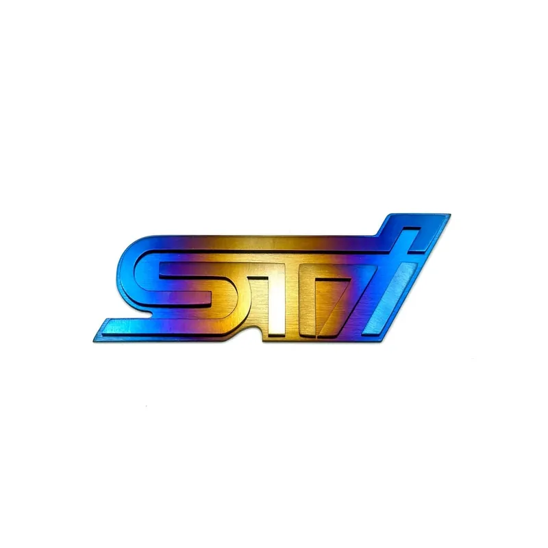 JDC Titanium "STi" Trunk Badge | 2015+ Subaru STI
