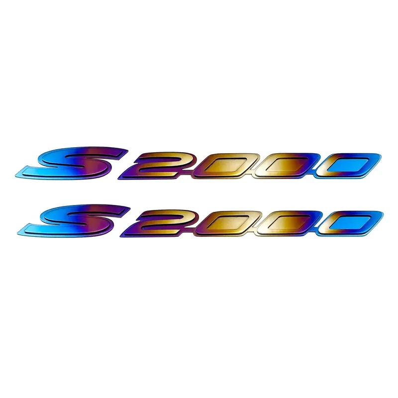 JDC Titanium "S2000" Fender Badges | Honda S2000