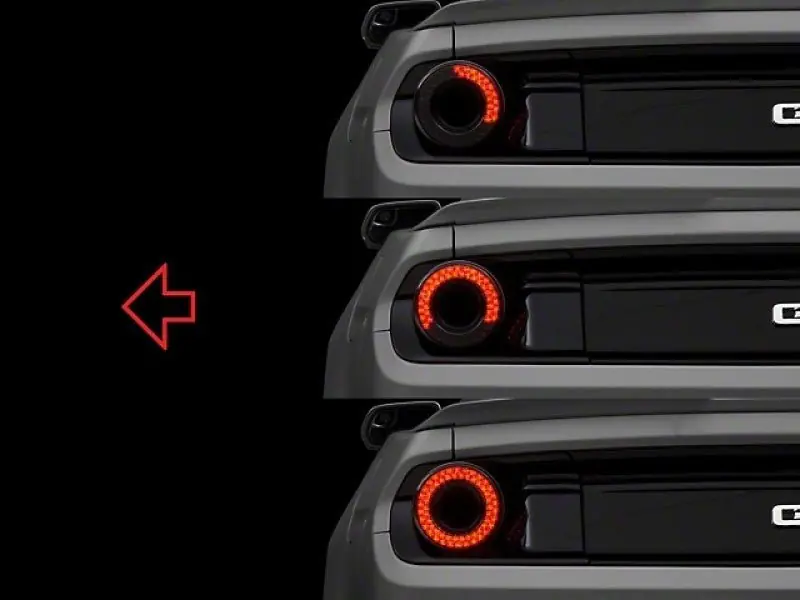 Raxiom Halo LED Tail Lights - Gloss Black Housing Smoked Lens (15-22 Ford Mustang) (RAX393827)