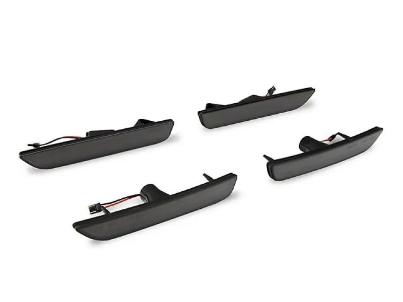 Raxiom Axial Series LED Side Marker Lights - Smoked (10-14 Ford Mustang) (RAX412496)