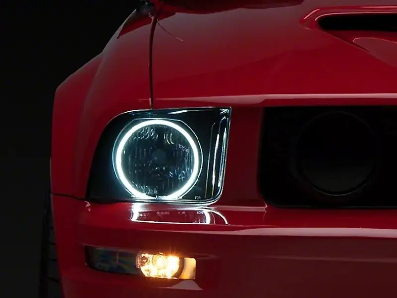 Raxiom Axial Series CCFL Halo Projector Headlight- Blk Housing Smkd Lens (05-09 Ford Mustang) (RAX49121)