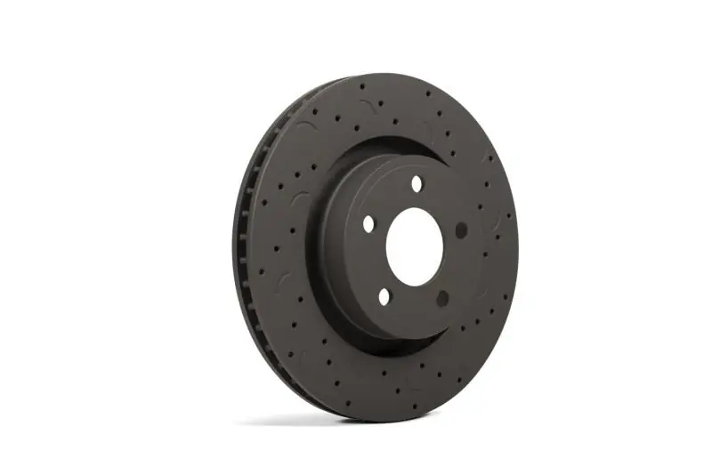 Hawk Talon Drilled and Slotted Front Brake Rotor Set (2007 Mazda 3 Mazdaspeed) (HAWKHTC4983)