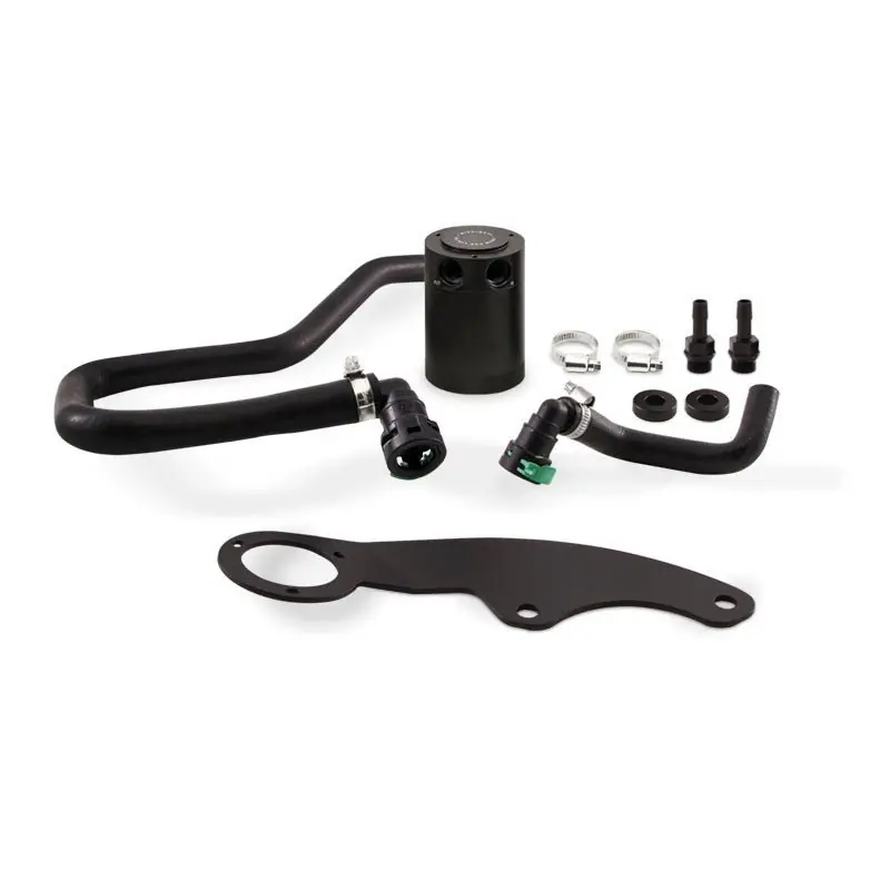 Mishimoto Baffled Oil Catch Can Kit - Black (11-14 Ford Mustang GT) (MISMMBCC-MUS8-11PBE2)