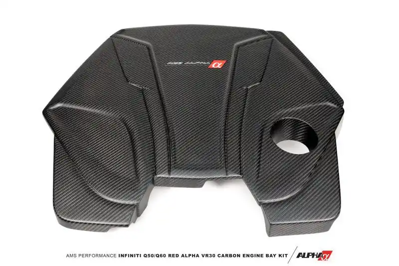 AMS Performance Alpha Matte Carbon Engine Cover (Infiniti Q60/Q50) (AMSALP.28.06.0001-1)