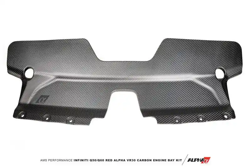 AMS Performance Alpha Matte Carbon Front Duct (Infiniti Q60/Q50) (AMSALP.28.06.0002-1)