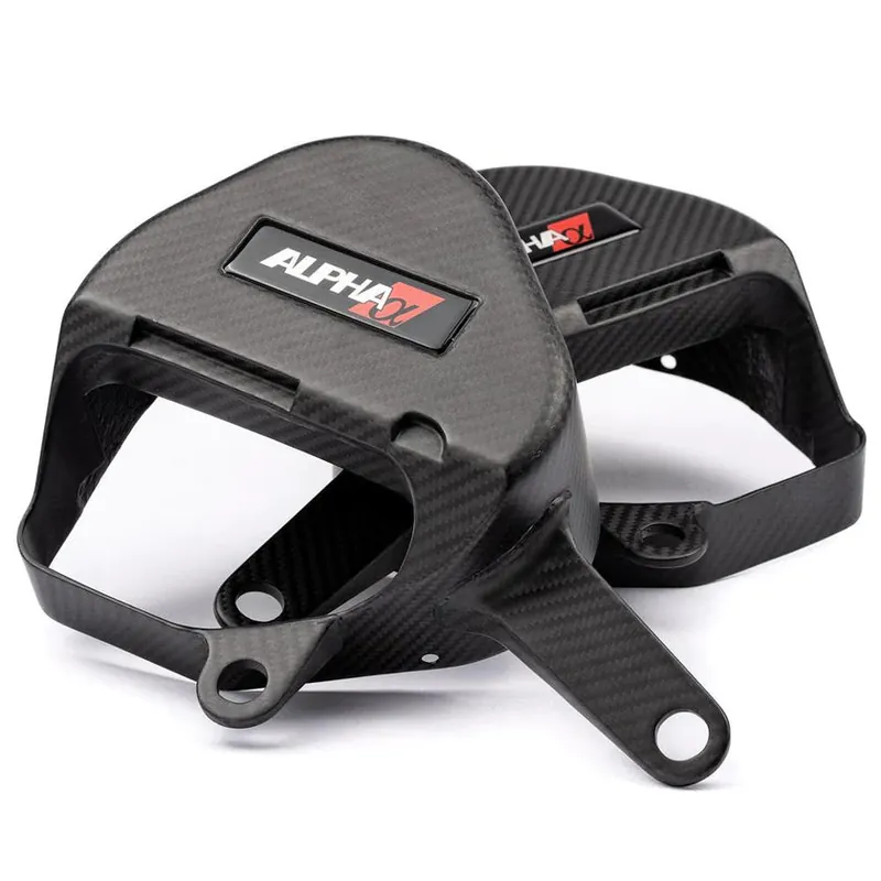AMS Performance Alpha Matte Carbon Intake Covers (Infiniti 17+ Q60 / 16+ Q50) (AMSALP.28.06.0004-1)