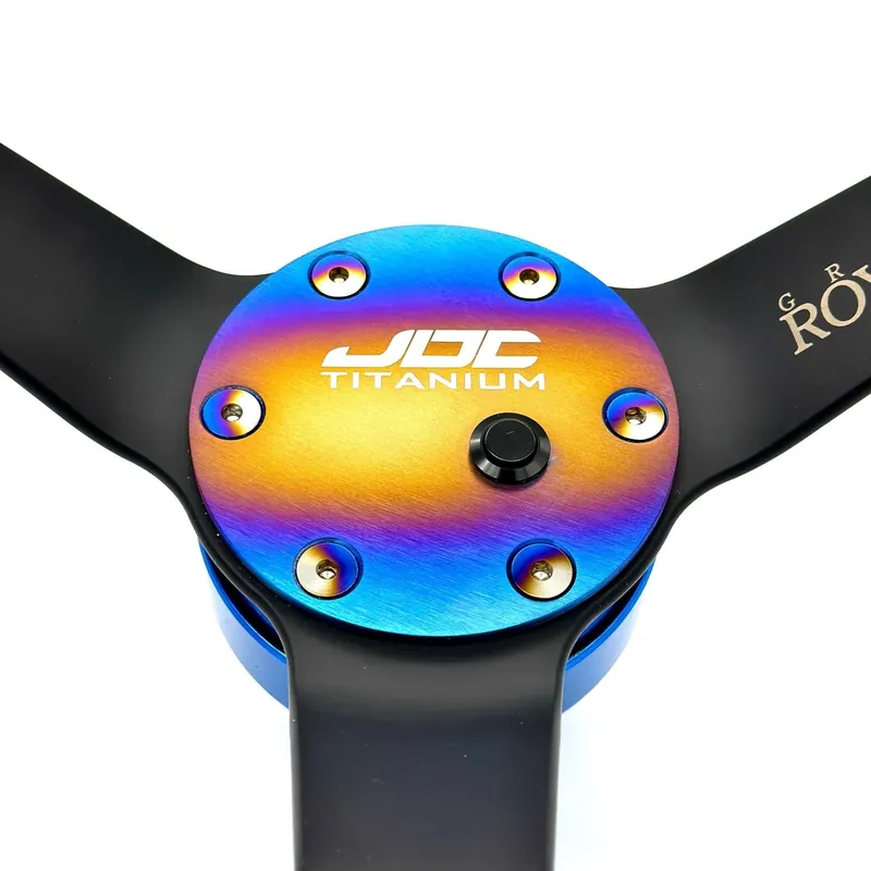 JDC Titanium Steering Wheel Plate W/ Horn Button | Universal