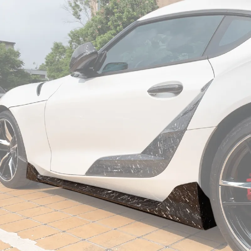 Rexpeed V1 Forged Carbon Fiber Side Skirt Extensions | A90 Toyota Supra