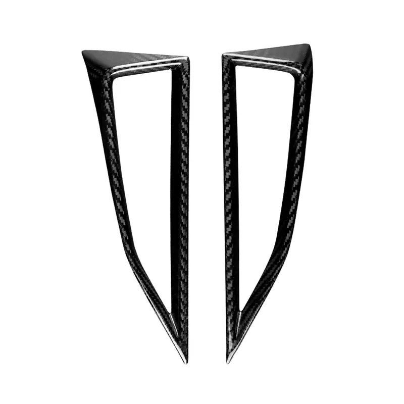 Rexpeed Dry Carbon AC Vent Trim Covers - Black / Red (4 units as a set) (2022+ WRX)