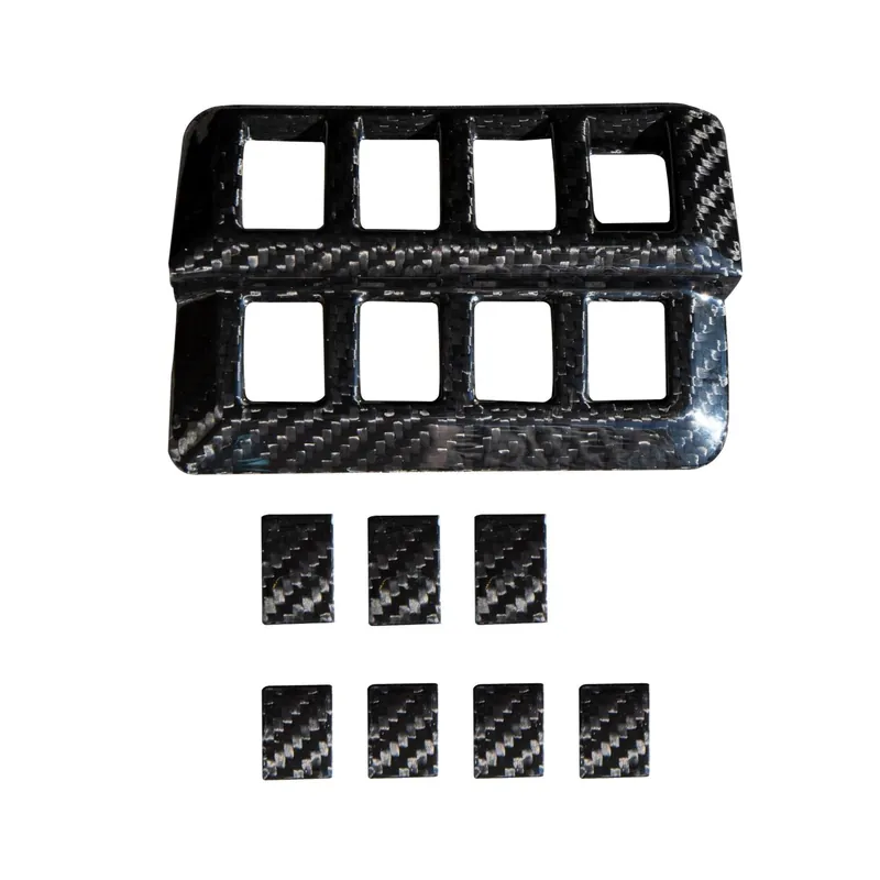 Rexpeed Dry Carbon Front Left Switch Button Covers-LHD (2022+ WRX)