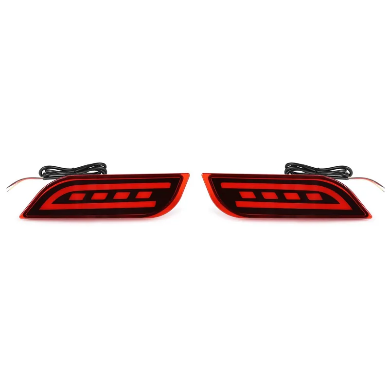 Rexpeed Rear Reflector Lights-Black / Red (2022+ WRX)