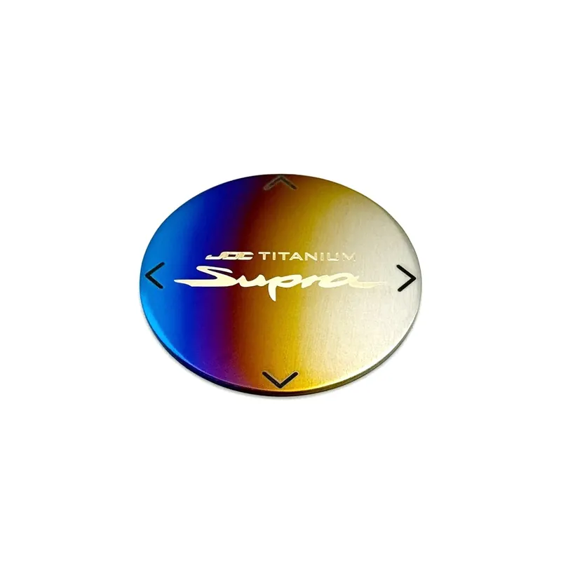 JDC Titanium Navigation Controller Knob Badge | A90 Toyota Supra