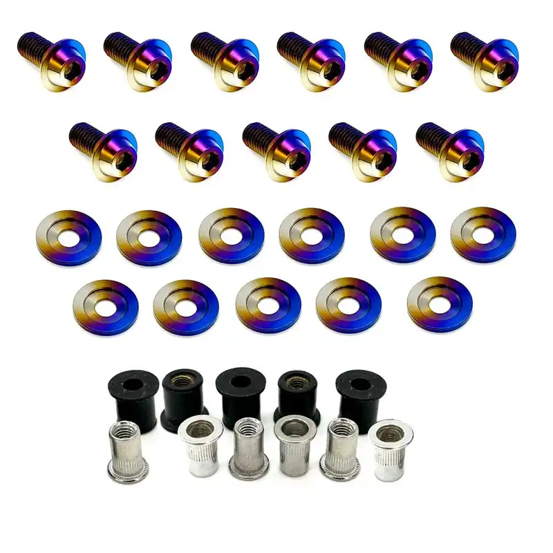 JDC Titanium Fender Weather Strip Hardware | Nissan 370z