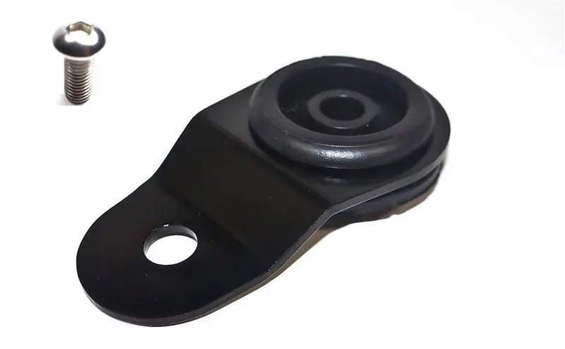Torque Solution Radiator Mount w/ Insert - Black (Mitsubishi Evo 7/8/9) (TQSTS-EV-009I)