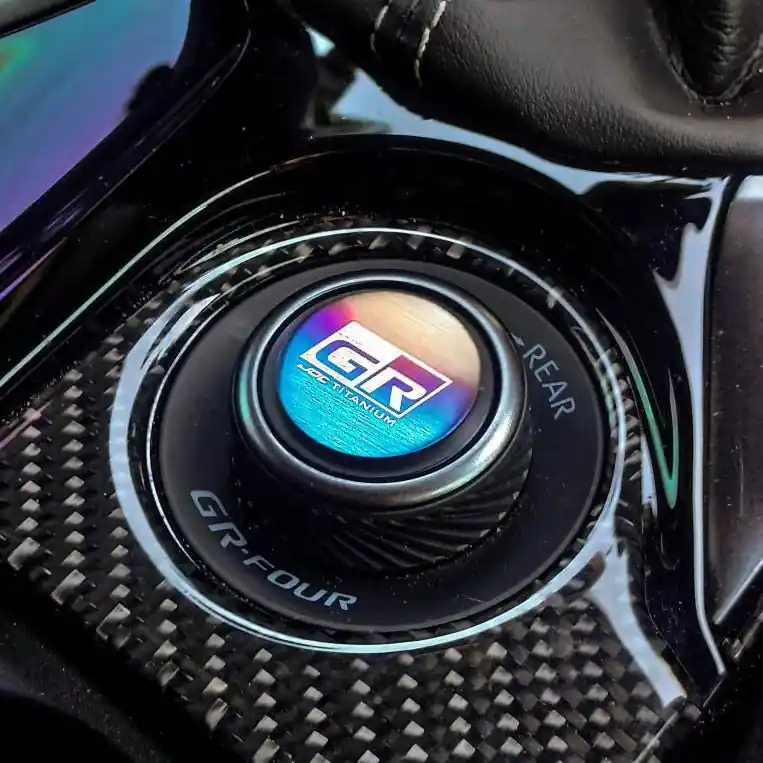JDC Titanium Track Button Plaque | 2023+ GR Corolla