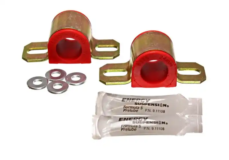 Energy Suspension 86-91 Mazda RX7 Red 24mm Front Sway Bar Bushings (ENG11.5104R)