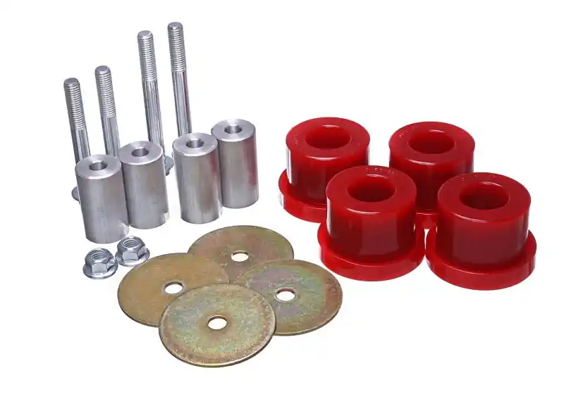 Energy Suspension 2015 Ford Mustang (Exc Cobra) Red Differential Mount Bushing Set (ENG4.1139R)