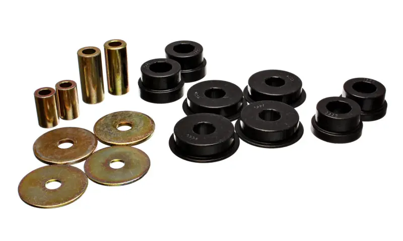 Energy Suspension 03-05 Mitsubishi Lancer EVO 8 Black Rear Differential / Mustache Bar Bushing Set (ENG5.1108G)