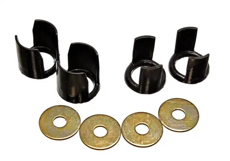 Energy Suspension 89-94 Nissan 240SX (S13) Black Rear Subframe Insert Set - a supplement to the subf (ENG7.1113G)
