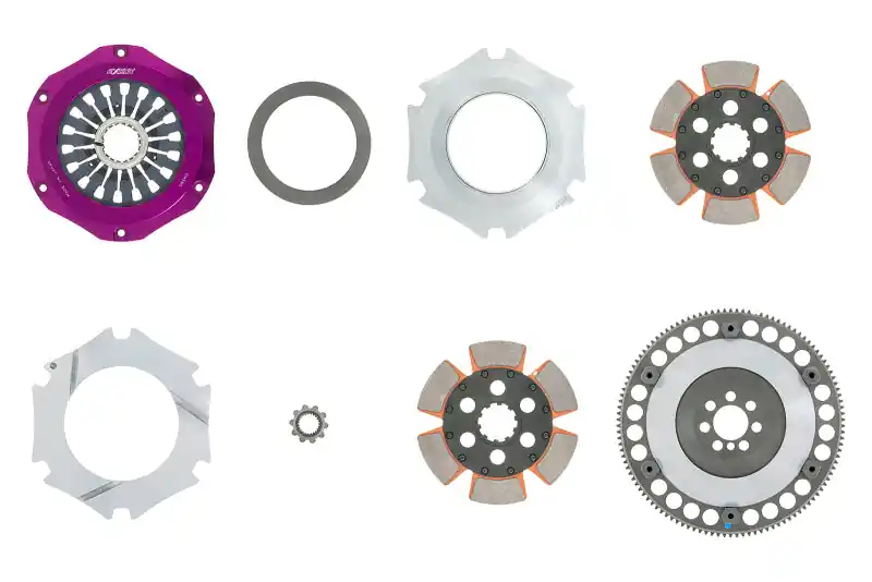 Exedy 2008-2015 Mitsubishi Lancer Evolution GSR L4 Hyper Compe-R Twin Cerametallic Clutch Rigid (EXEMM062SBL)