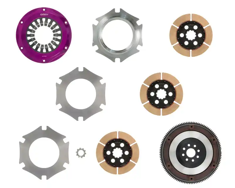 Exedy 1993-1998 Toyota Supra Twin Turbo L6 Hyper Triple Cerametallic Clutch Rigid Disc Pull Type (EXETM043SR)