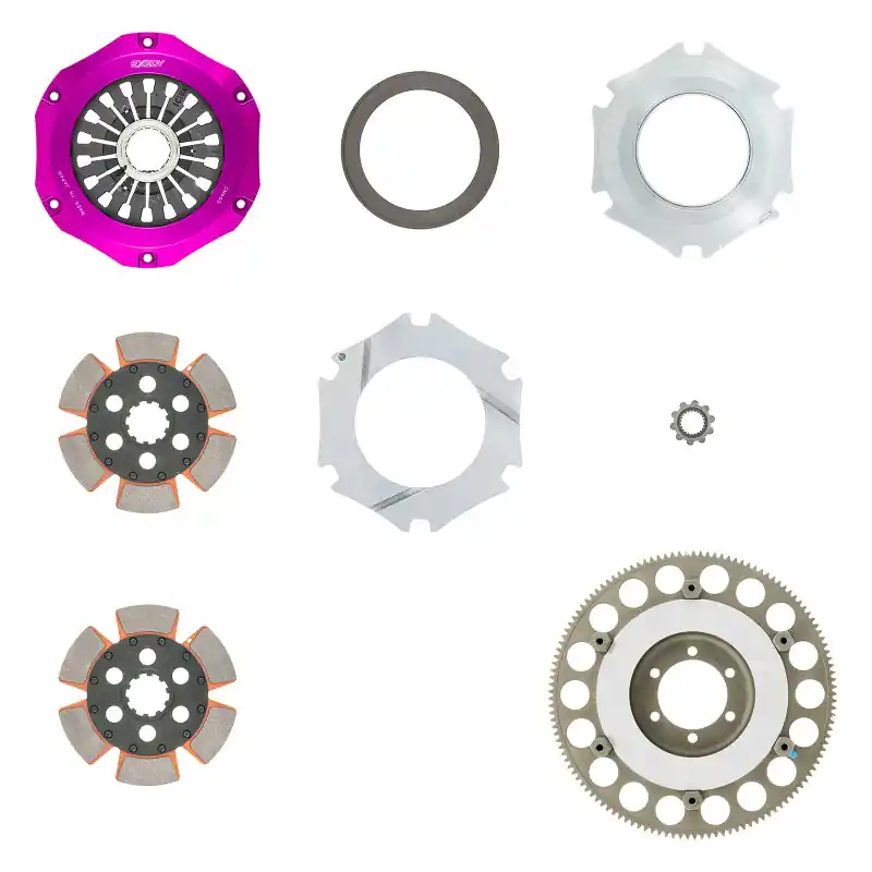 Exedy 1993-1995 Mazda RX-7 R2 Hyper Compe-R Twin Cerametallic Clutch Rigid Center Disc Pull Type (EXEZM022SBL)