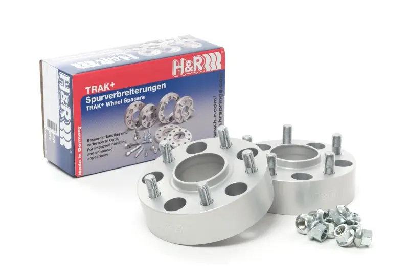 H&R Trak+ 20mm DRM Wheel Adaptor Bolt 5/120 Center Bore 64 Stud Thread 14x1.5 - Black (HRS4075640SW)