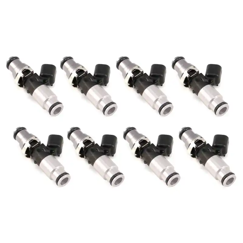 Injector Dynamics - 1050cc Injectors 60mm Length 14mm Grey Adaptor Top - Blue Bottom Adap (Set of 8) (IDX1050.60.14.14B.8)