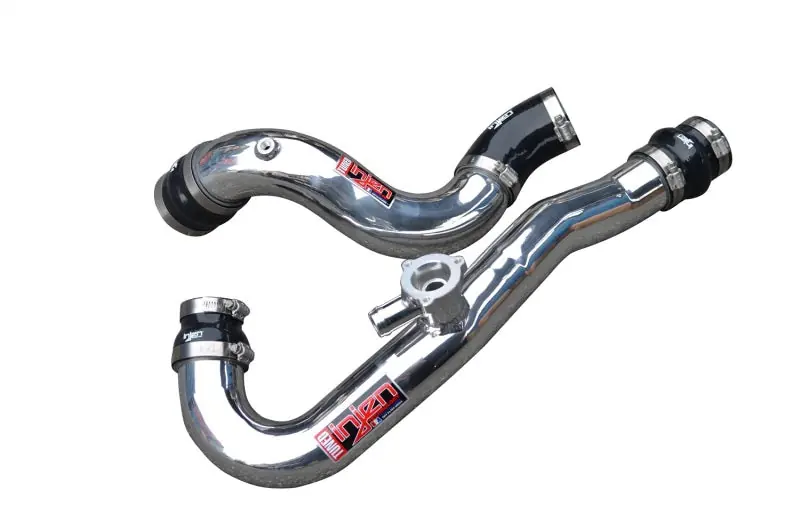 Injen 15-19 Ford Mustang 2.3L EcoBoost Aluminum Intercooler Piping Kit - Wrinkle Black (INJSES9200ICPWB)