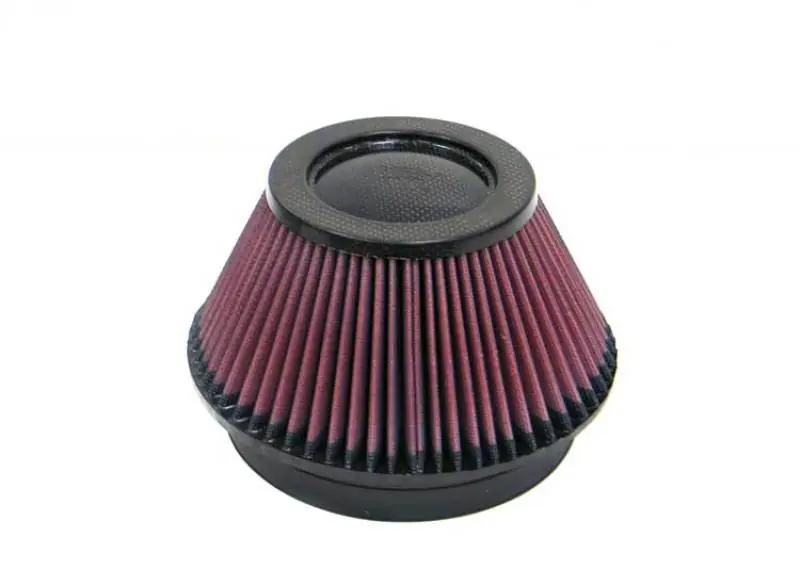 K&N Universal Round Tapered Carbon Fiber Air Filter 6in Flg ID Centered/7.5in B OD/4.5in T OD/4in H (KNNRP-4600)