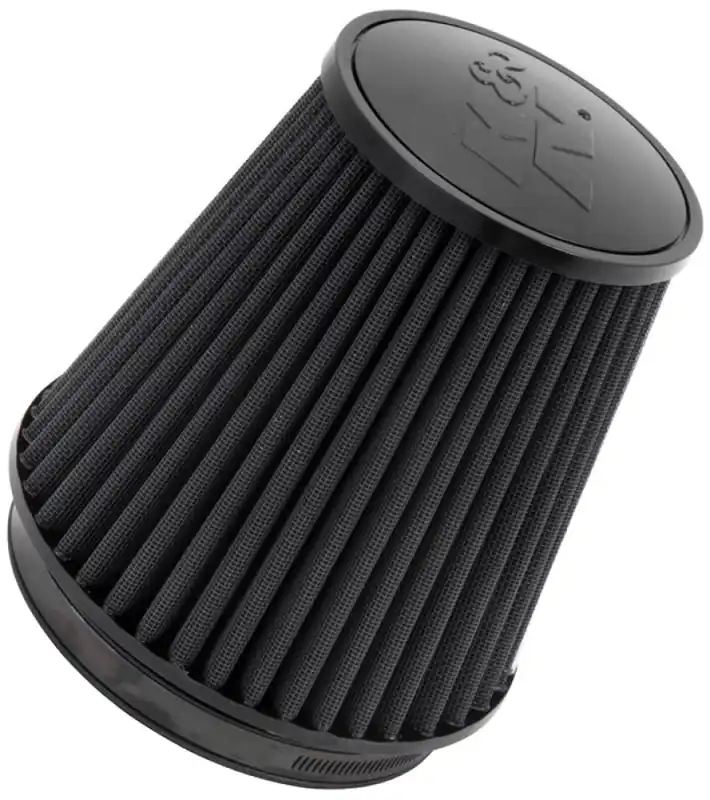 K&N Universal Rubber Filter Round Tapered 6in Flange ID x 7.5in Base OD x 5.25in Top OD x 8in Height (KNNRU-3101HBK)