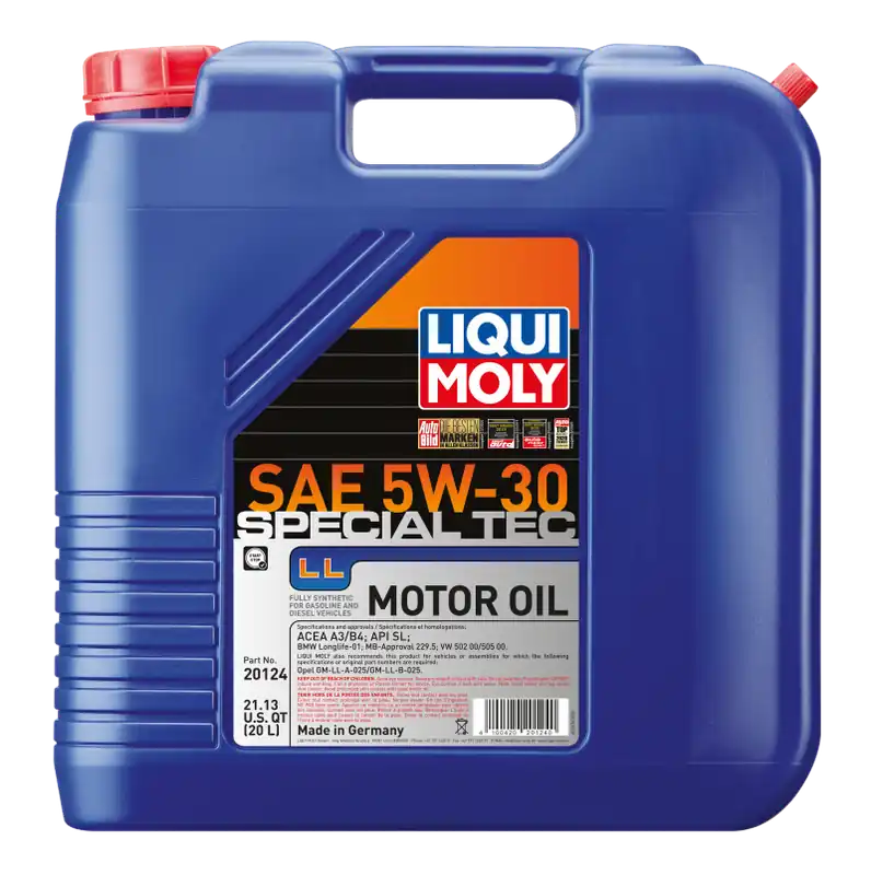 LIQUI MOLY 20L Special Tec LL Motor Oil SAE 5W30 (LQM20124)