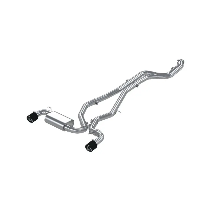 MBRP 2020+ Toyota Supra 3.0L 3in Catback Dual Rear Carbon Fiber Tips - T304 (MBRPS43003CF)