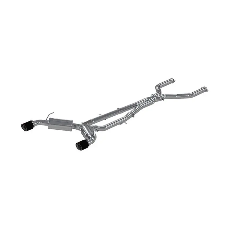MBRP 16-19 Infiniti Q50 3.0L FWD/AWD 3in Cat Back w/ 4.5in OD Carbon Fiber Tips - T304 (MBRPS44003CF)