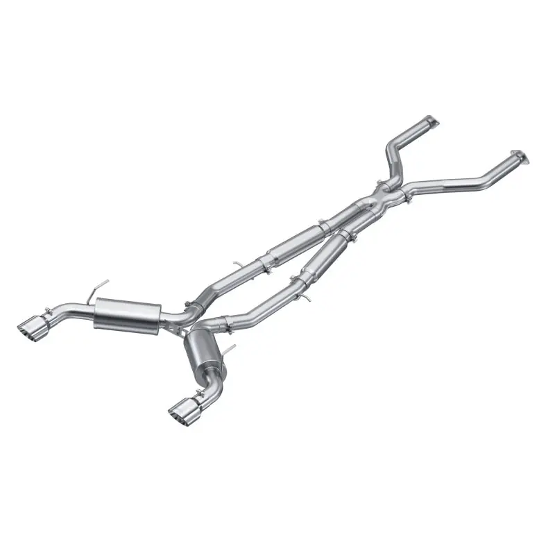 MBRP 16-22 Infiniti Q50 3.0L RWD/AWD 3in Cat-Back Dual Split Rear Street Version T304 (MBRPS4405304)