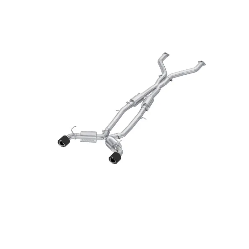 MBRP 23-24 Nissan Z 3.0L Armor Pro T304 Stainless Steel 3in Cat-Back Dual Rear Exit w/ 5in OD CF Tip (MBRPS44083CF)