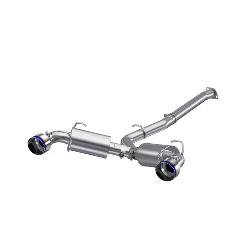 MBRP 13-16 Subaru BRZ 2.0L/ 2.4L 3in Dual Split Rear Cat Back w/Burnt End Tips- T304 (MBRPS48043BE)