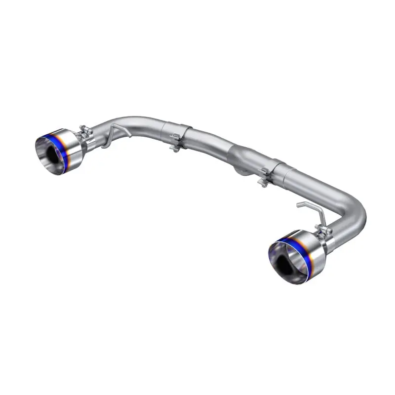 MBRP 2022 Subaru BRZ 2.4L/Toyota GR86 2.4L 2.5in Dual Split Rear Exit w/5in OD Burnt End Tips - T304 (MBRPS48053BE)
